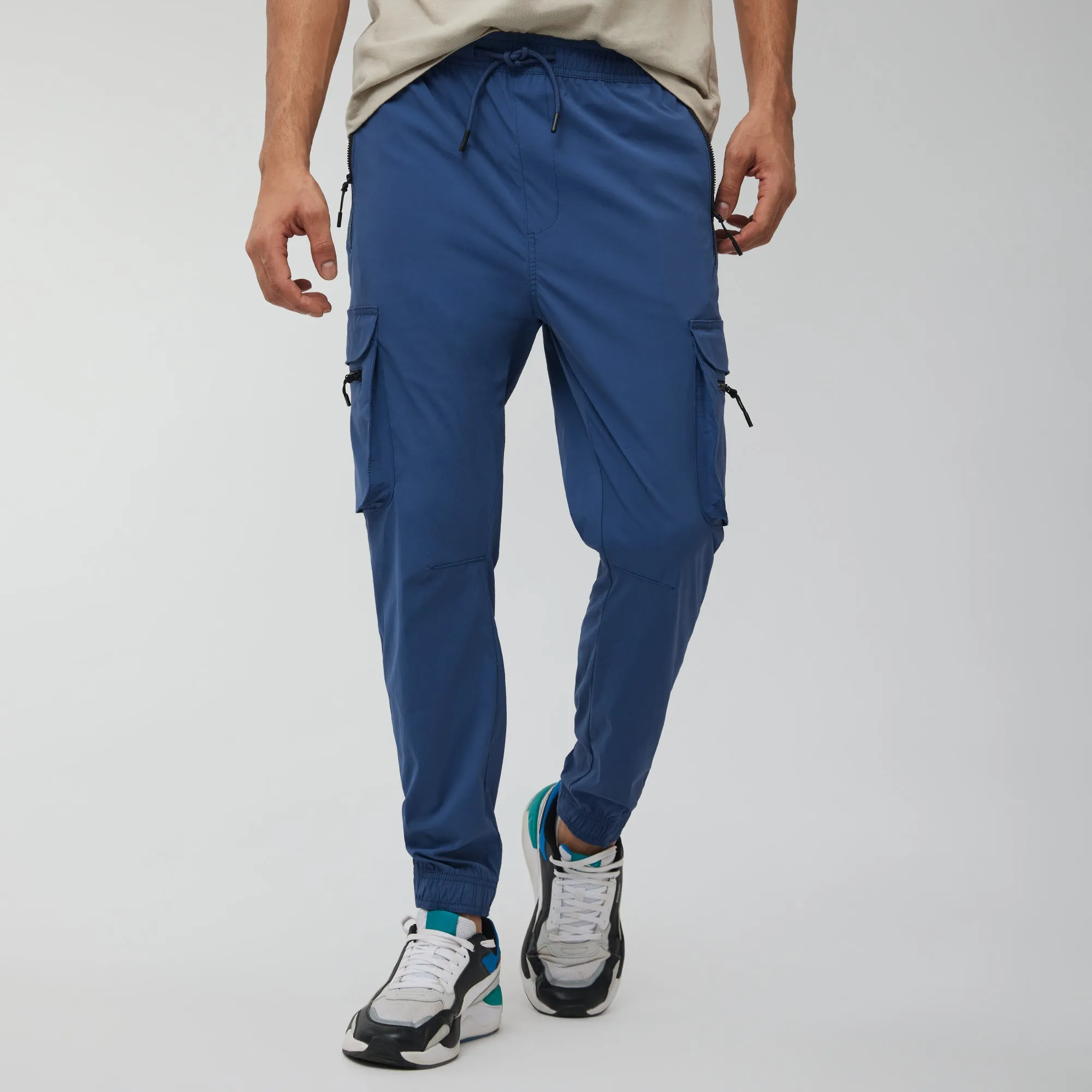 ????????????? ?1799   Extra 10% off on Cargo Joggers Yale Blue ??