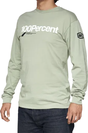 100% Bilto Long-Sleeve T-Shirt - Slate Green - Large 33009-486-12