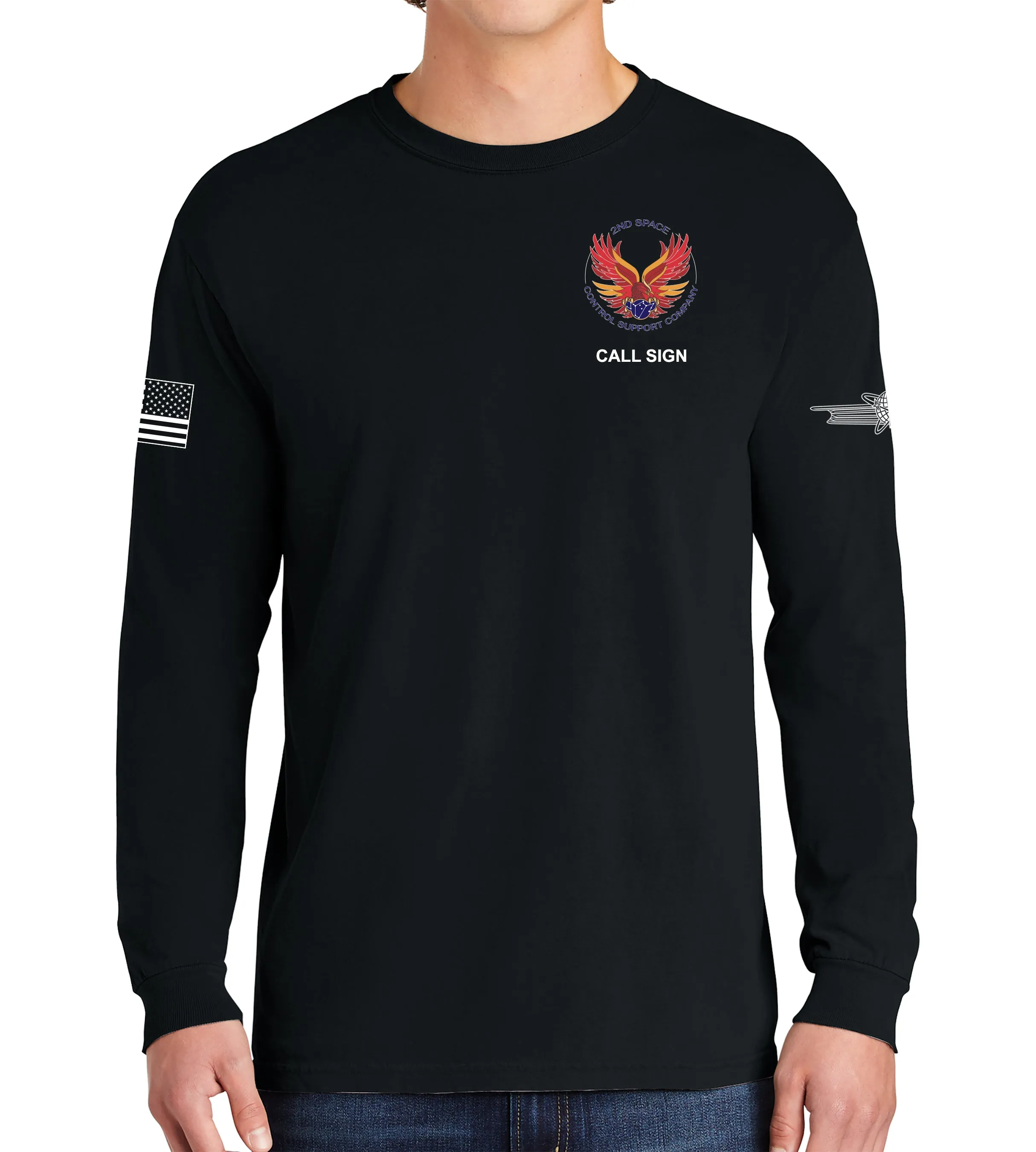 2nd Phoenix Long Sleeve 50-50 Blend Unisex Shirt. This shirt IS approved for PT
