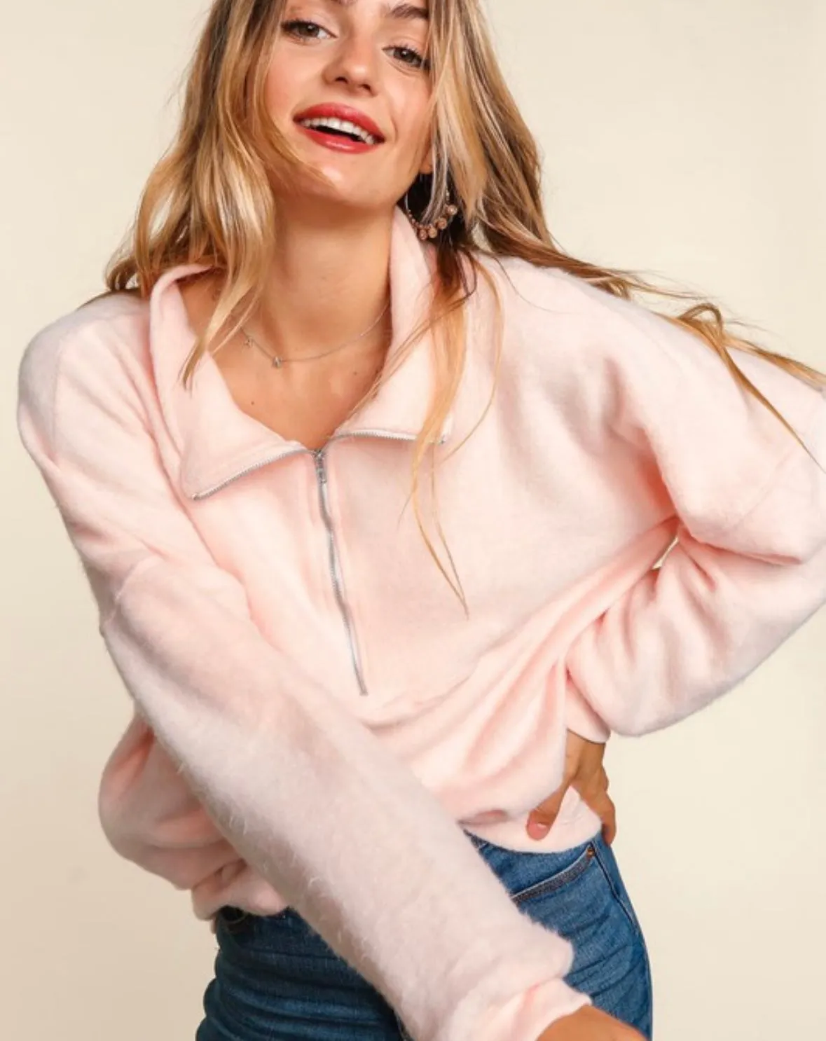A Curvy Half-Zip