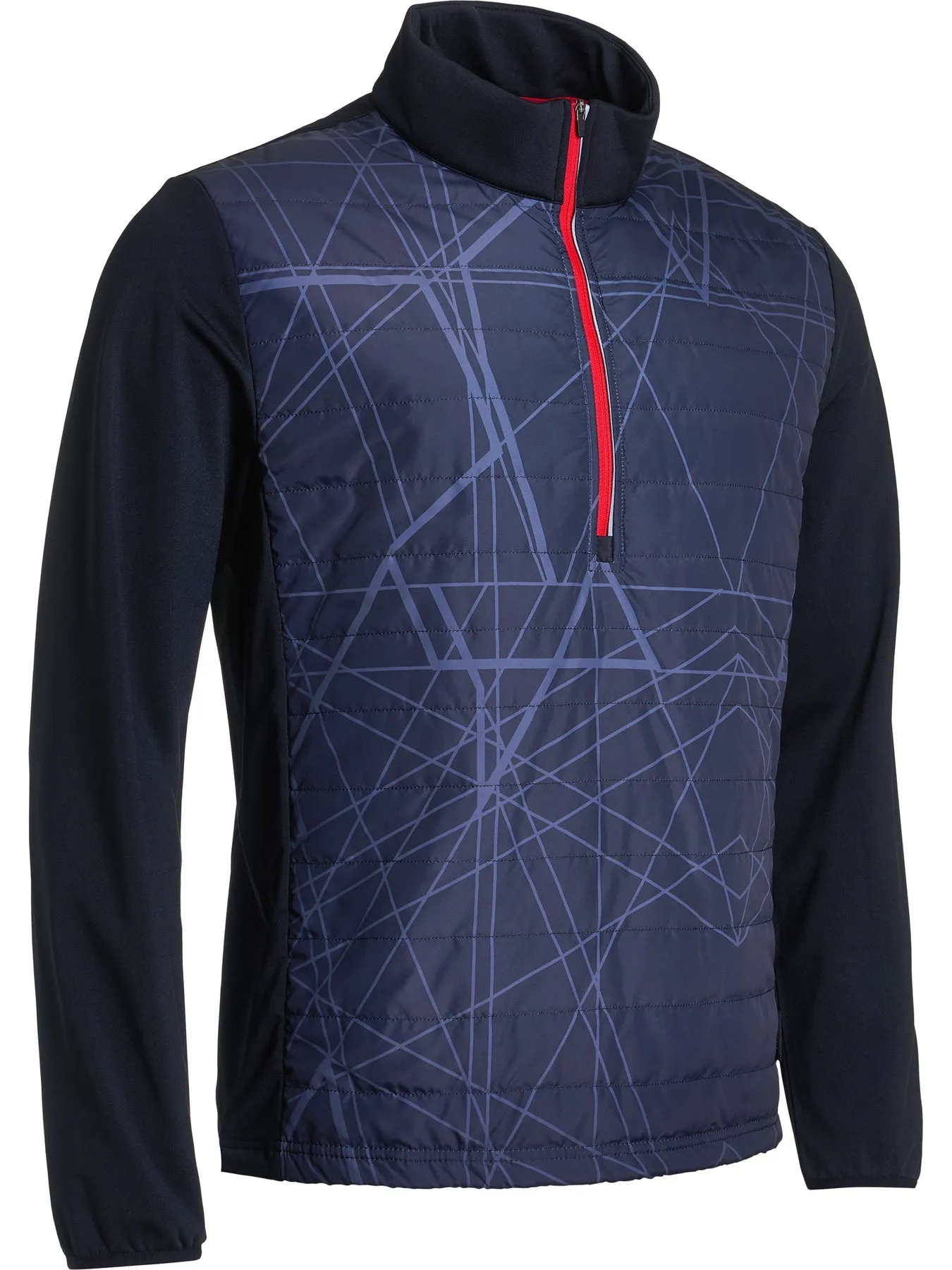 Abacus Sports Wear: Men's High-Performance Hybrid 1/2 Zip - Troon