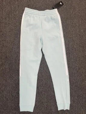 Adidas Drawstring Jogger Sweatpants Youth Girls L  Aqua Blue/Green Polyester