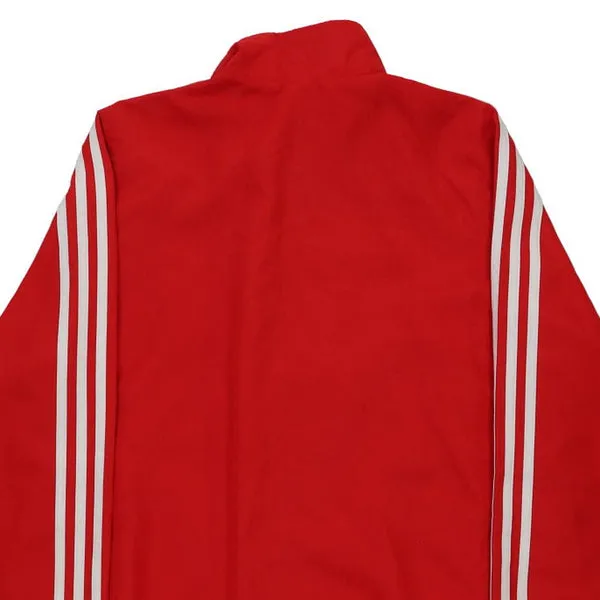 Age 15-16 Adidas Track Jacket - XL Red Polyester