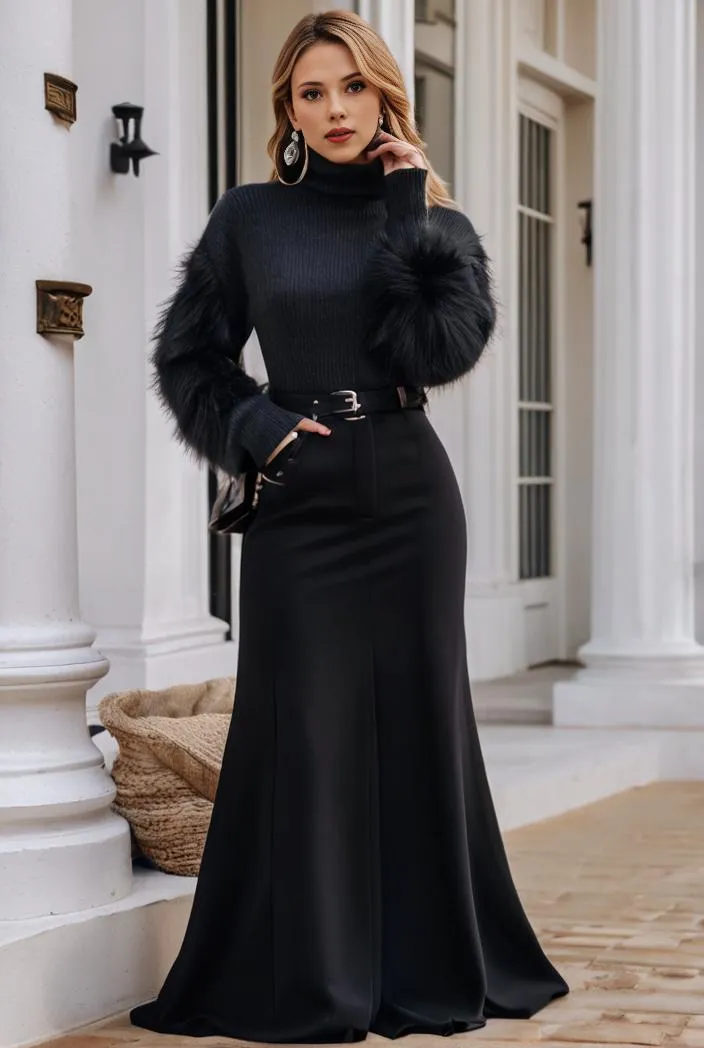 Alluring Lace Sequin Mother of the Bride Bodycon Gown