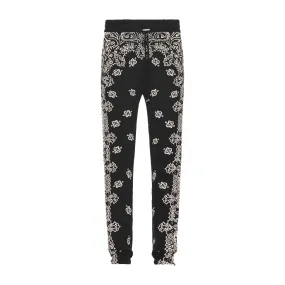 Amiri Bandana Bleach Sweatpants in Black