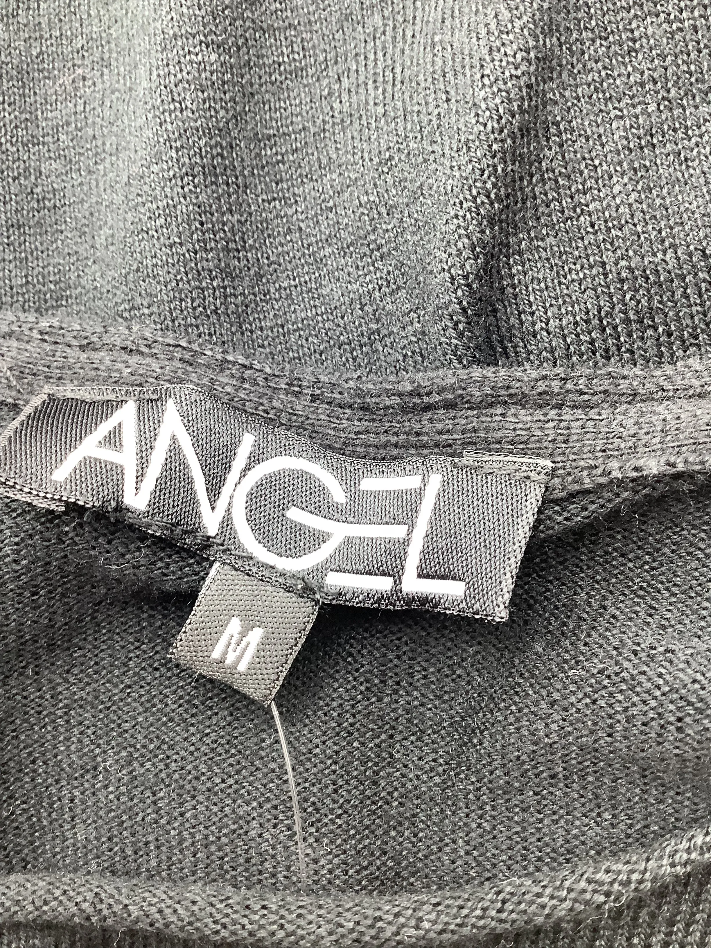 Angel Women's Sweater Black & White 3/4 Sleeve Size: M