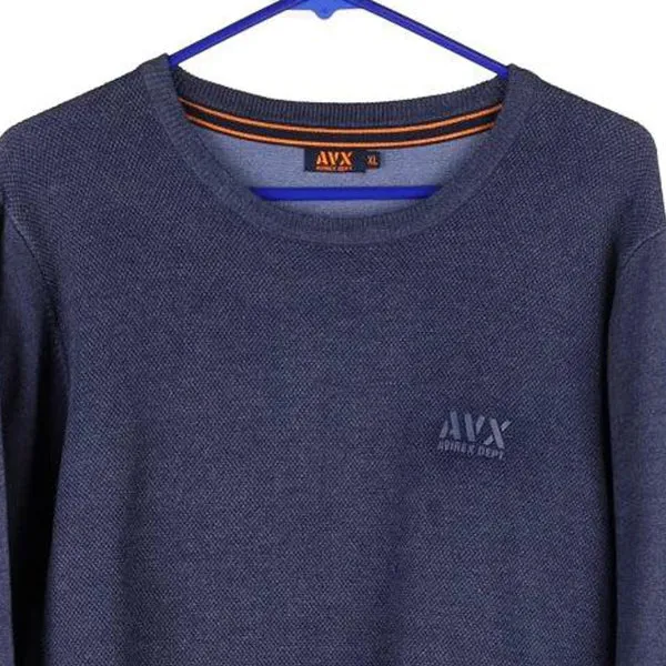 Avirex Jumper - XL Navy Viscose Blend