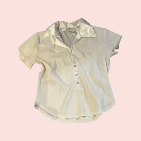 Baby pink vintage blouse size large
