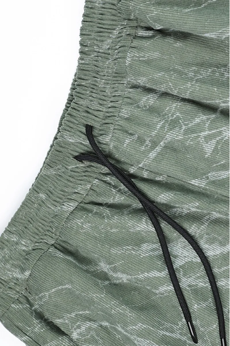 Baggy Wide-Leg Low-Rise Fleece Parachute Sweatpants