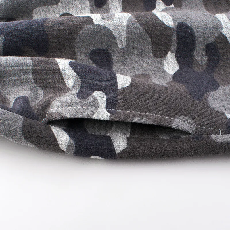Boys Grey Camouflage Sweatpants