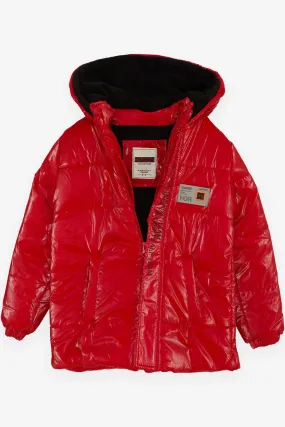 BRE Esso Mandolin Boys' Jacket with Pockets Hooded Logo 2-6 Years, Red - Baldwin Park