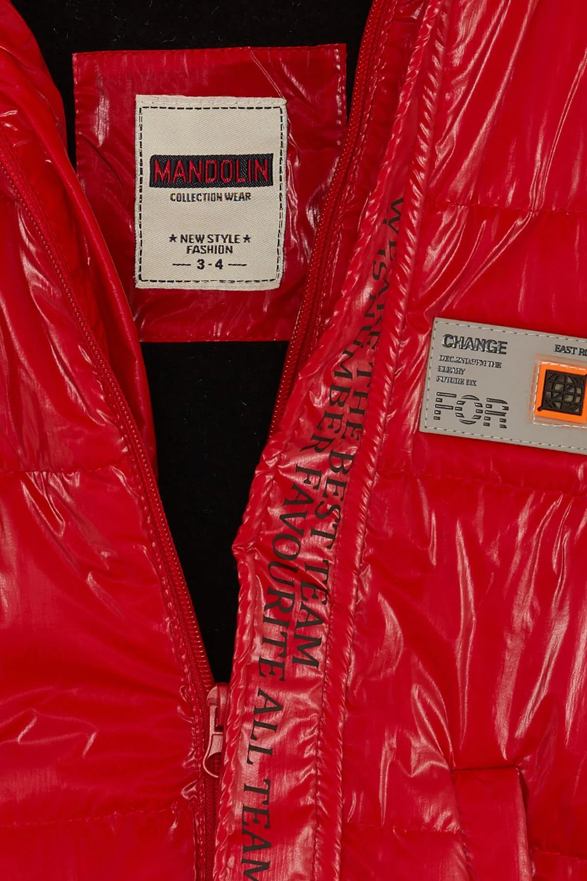 BRE Esso Mandolin Boys' Jacket with Pockets Hooded Logo 2-6 Years, Red - Baldwin Park
