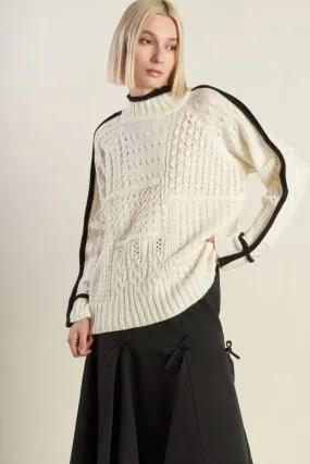 Cable-Knit Pullover Sweater Knit Top
