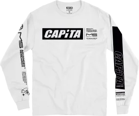 Capita Mothership Long Sleeve T Shirt in White 2024