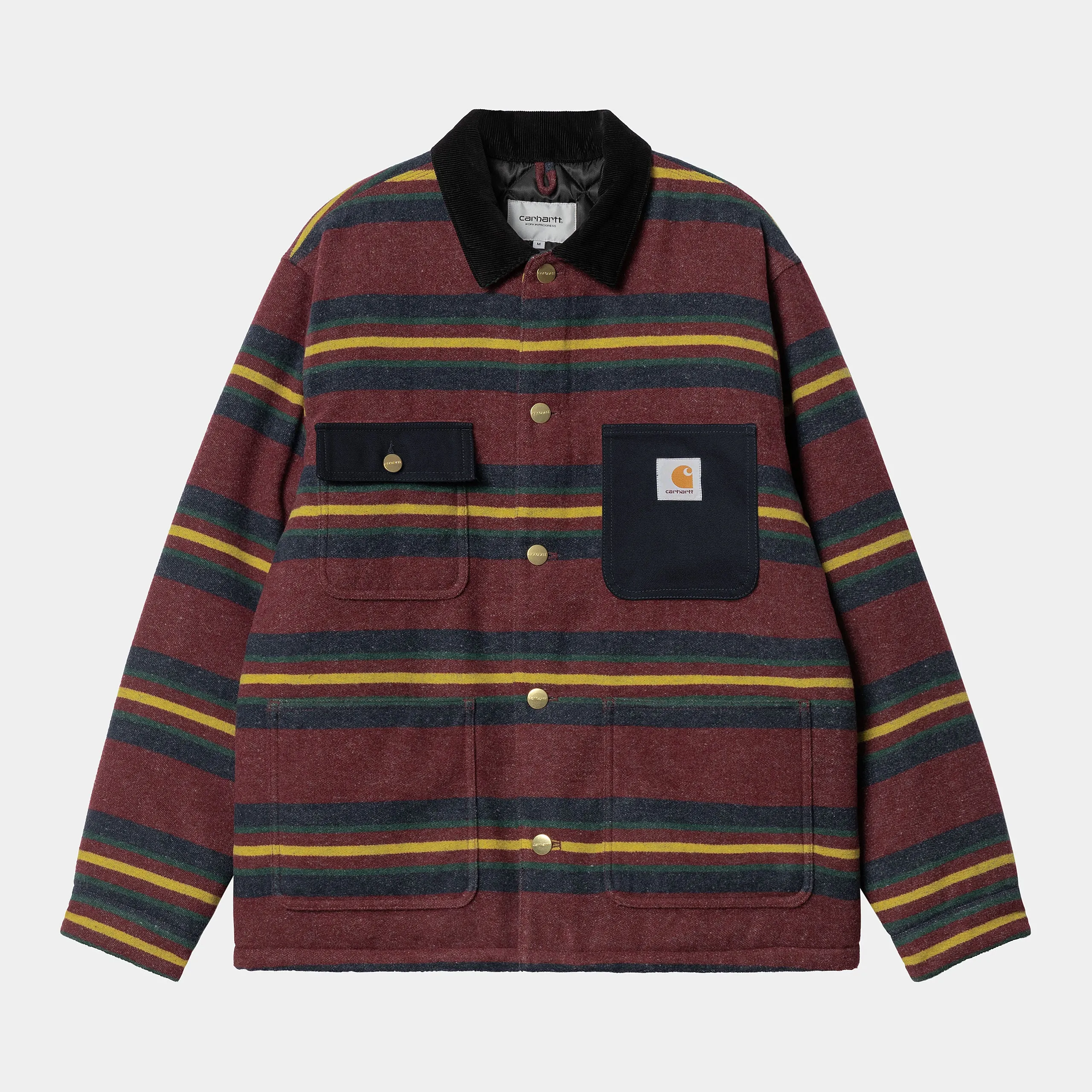 Carhartt WIP Mens Oregon Jacket - Bordeaux (Starco Stripe)