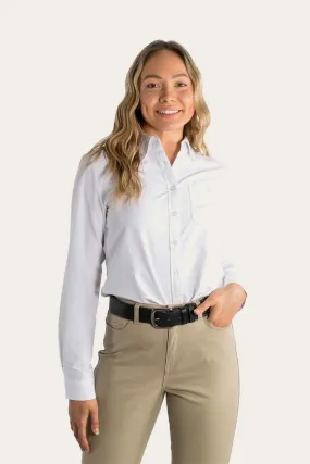 Centenary Womens Dress Shirt Semi Fitted - White