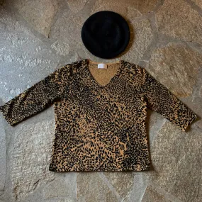 Cheetah Knit Top