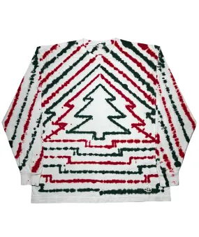 Christmas Tree Tie Dye Long Sleeve T-Shirt