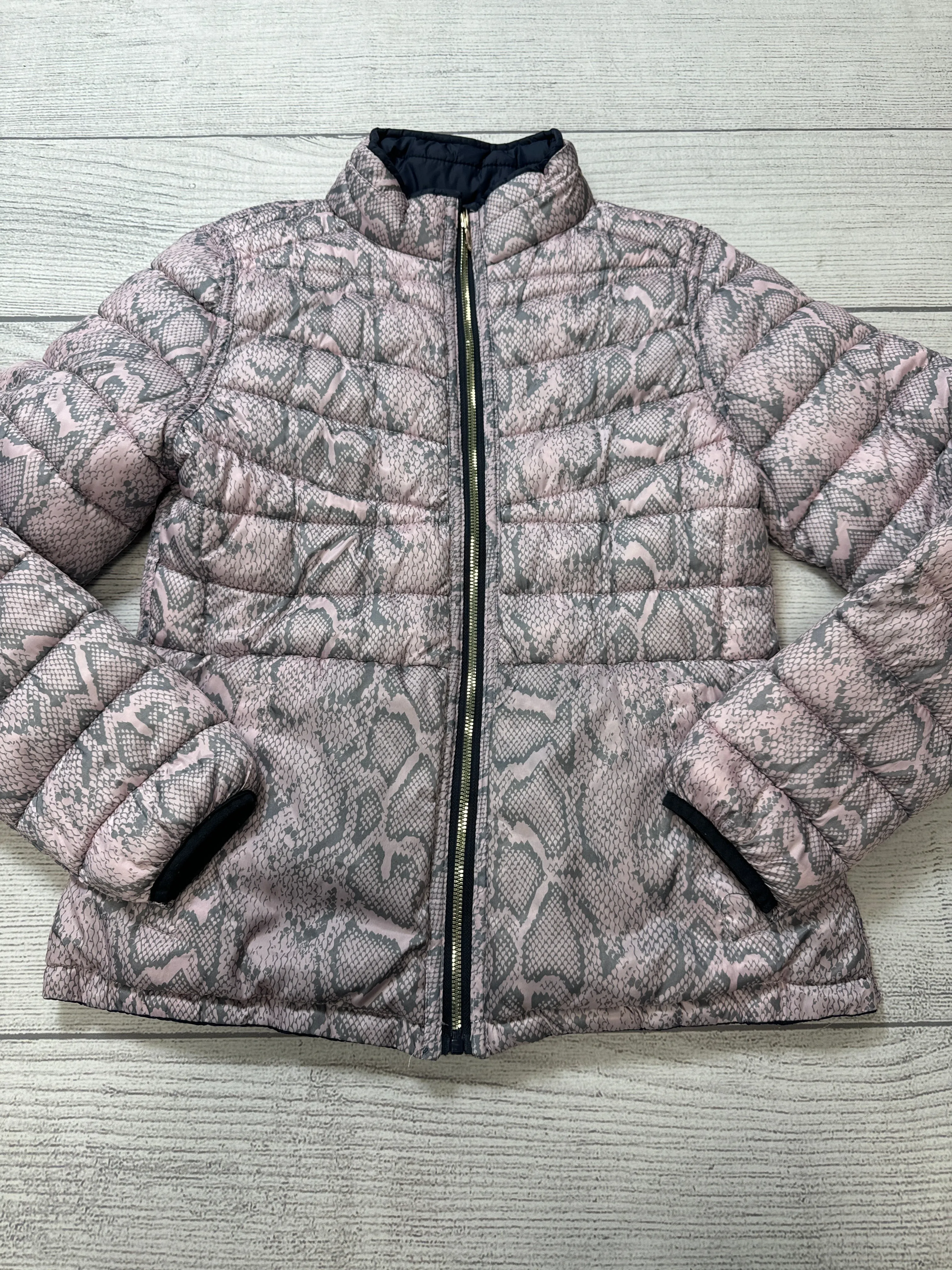 Coat Reversible Puffer & Quilted By Special One  In Blue & Pink, Size: S