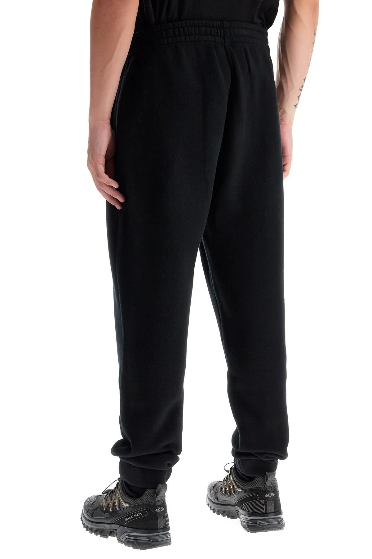 comfort joggers with embroidery NM01124KM0307 BLACK/WHITE BICOLOR