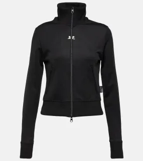 Courr√É¬®ges Logo jersey track jacket