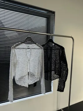 Crochet knit top