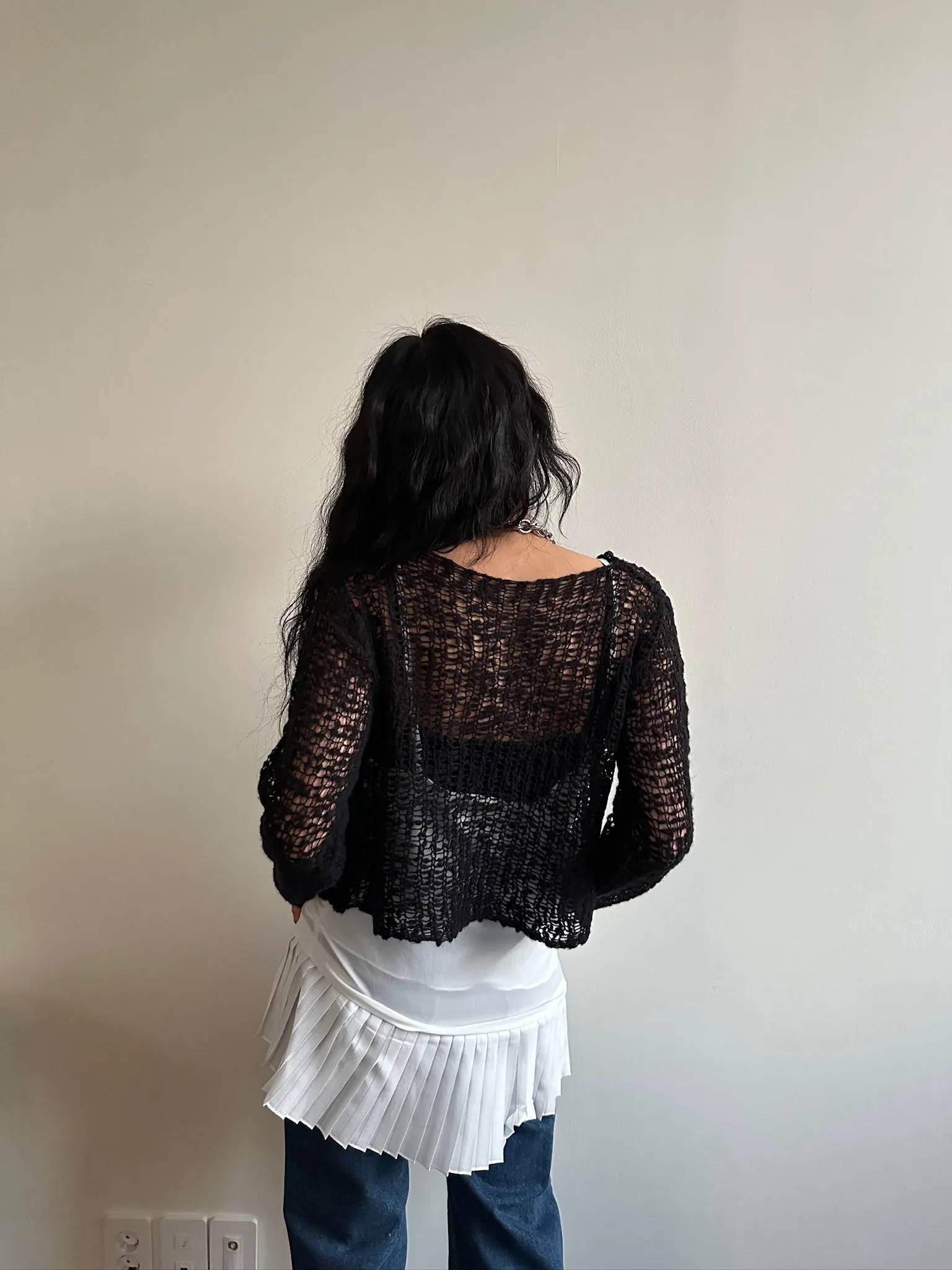 Crochet knit top