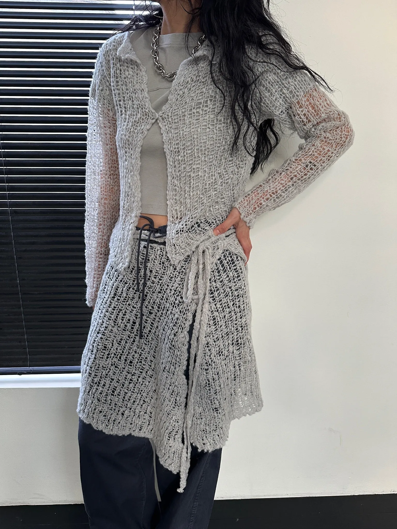 Crochet knit top