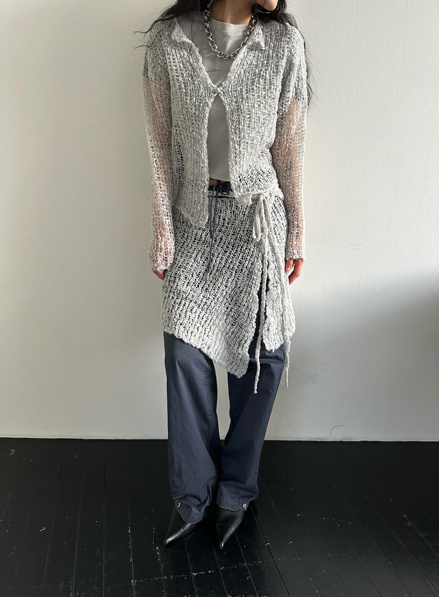 Crochet knit top