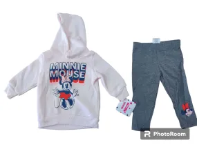 Cute Minnie Mouse Pink Hoodie & Sweatpants