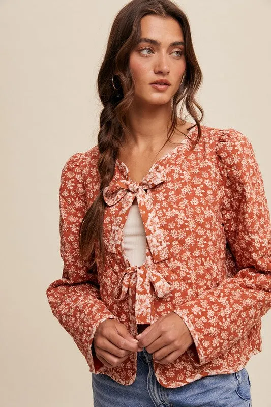 Ditzy Dreams Bow-Tie Jacket