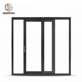 Doorwin 2021American standard sliding windows and doors aluminum glazed insulated door with fiberglass flyscreen