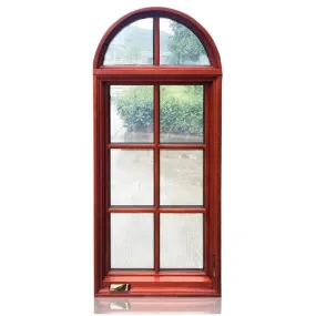 DOORWIN 2021Super September Purchasing solid wood crank open window arch window design by Doorwin on Alibaba