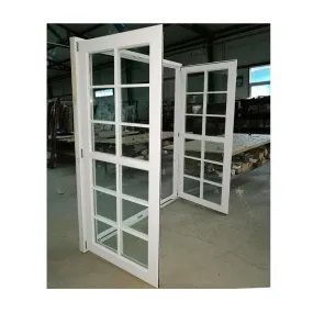 DOORWIN 2021white stain pine timber wooden window with grill design by Doorwin on Alibaba