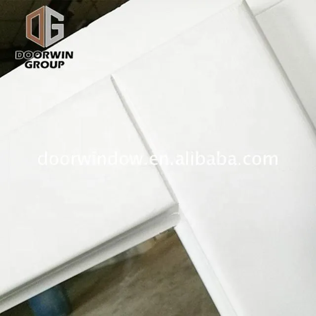 DOORWIN 2021white stain pine timber wooden window with grill design by Doorwin on Alibaba