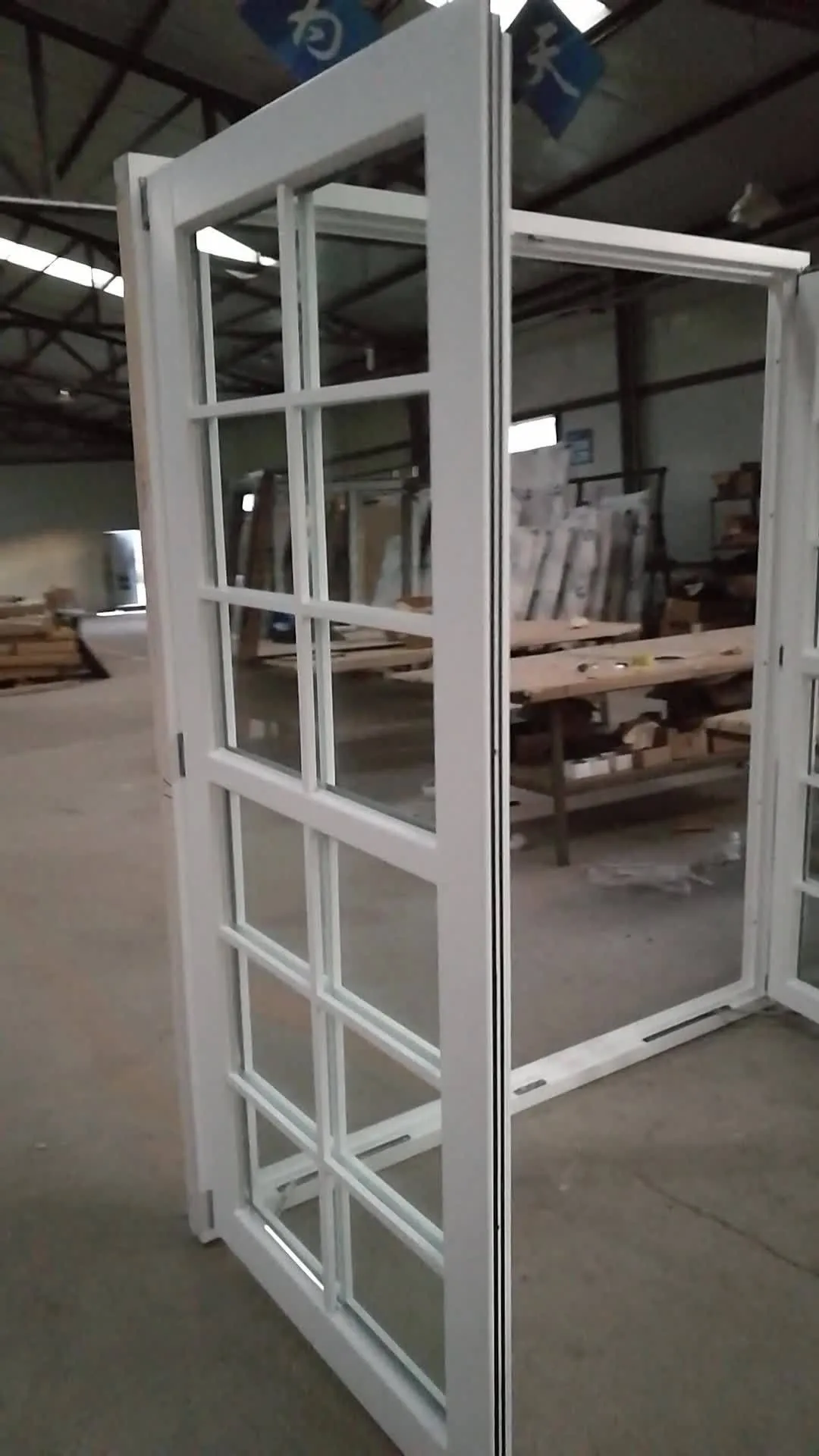 DOORWIN 2021white stain pine timber wooden window with grill design by Doorwin on Alibaba