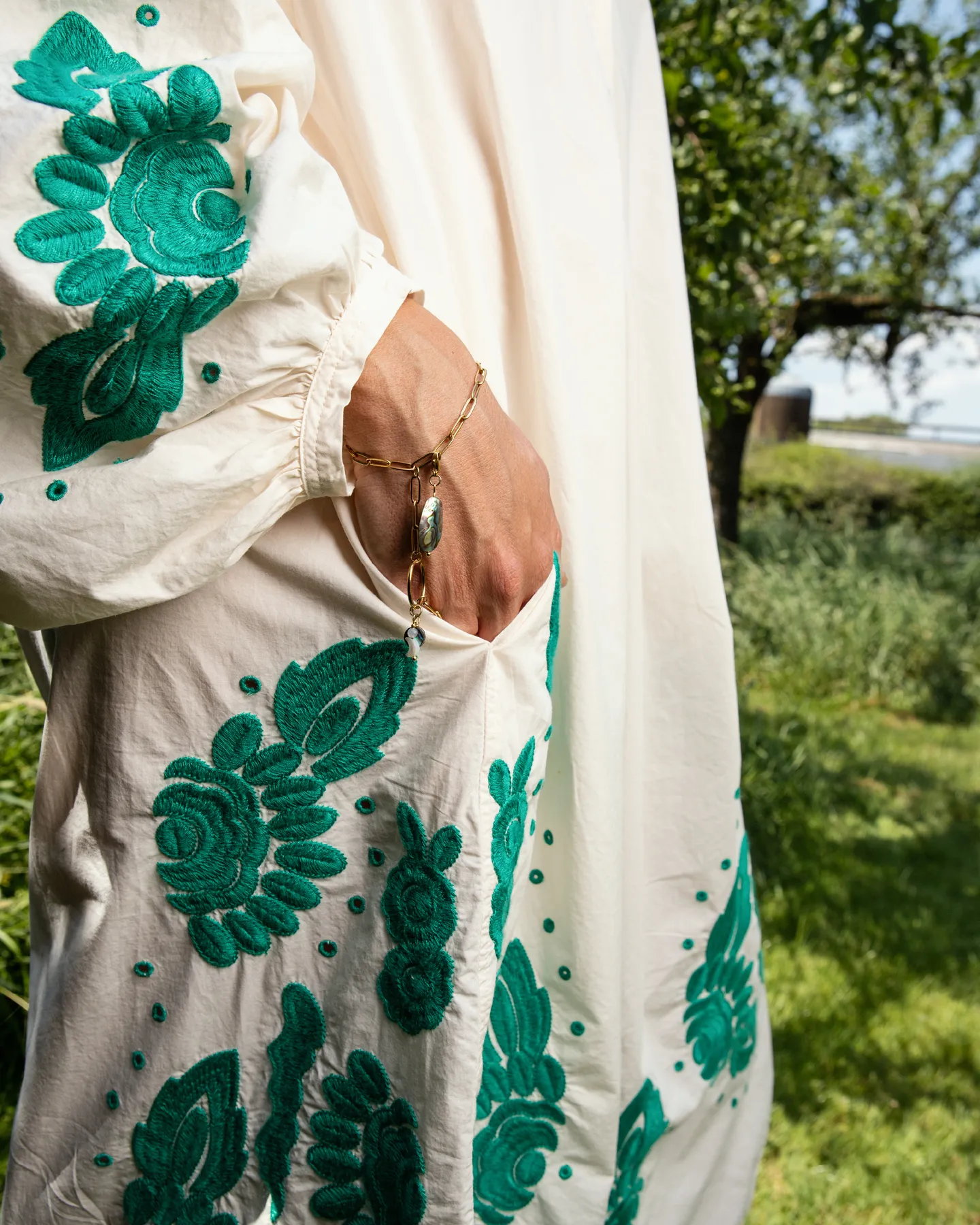 DRESS * Rikke Organic Cotton Shirt Dress * OFF WHITE * Sissel Edelbo x Loulàlà Atelier