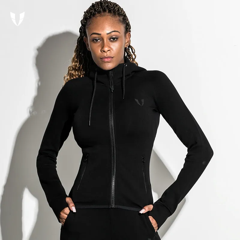 ELITE ABS RUNNING TRAINING TRACK JACKET WITH HOOD