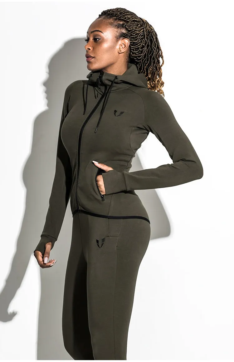 ELITE ABS RUNNING TRAINING TRACK JACKET WITH HOOD