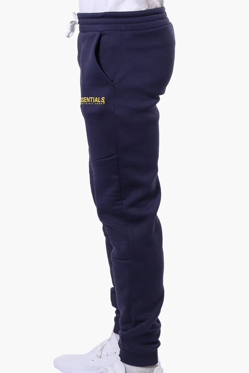 Essentials Super Triple Goose Basic Tie Waist Joggers - Navy