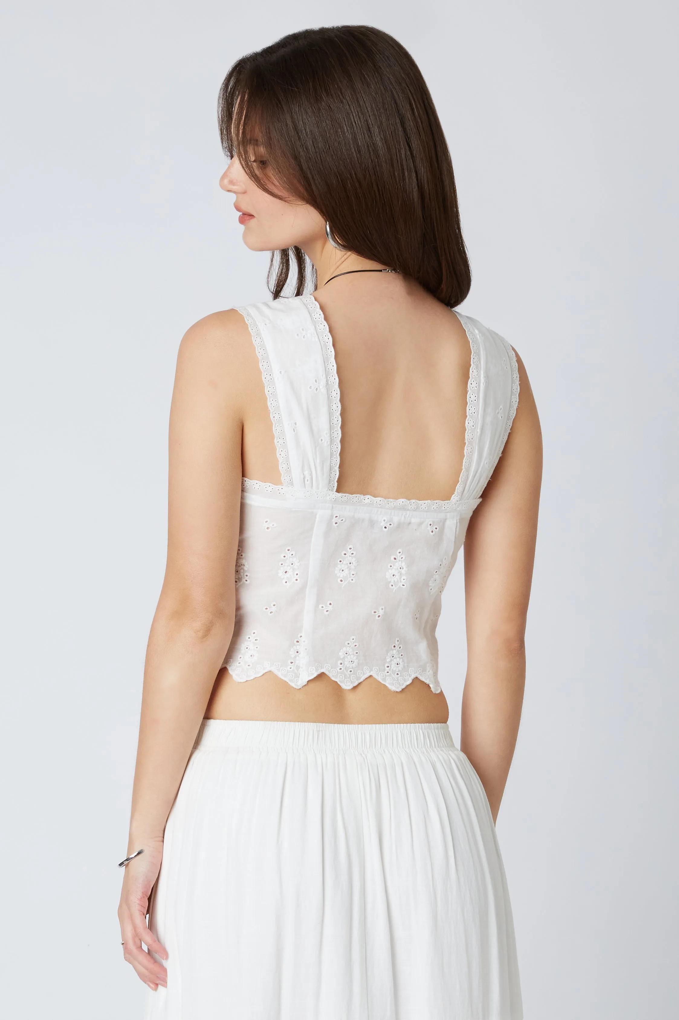 Eyelet Tie Top