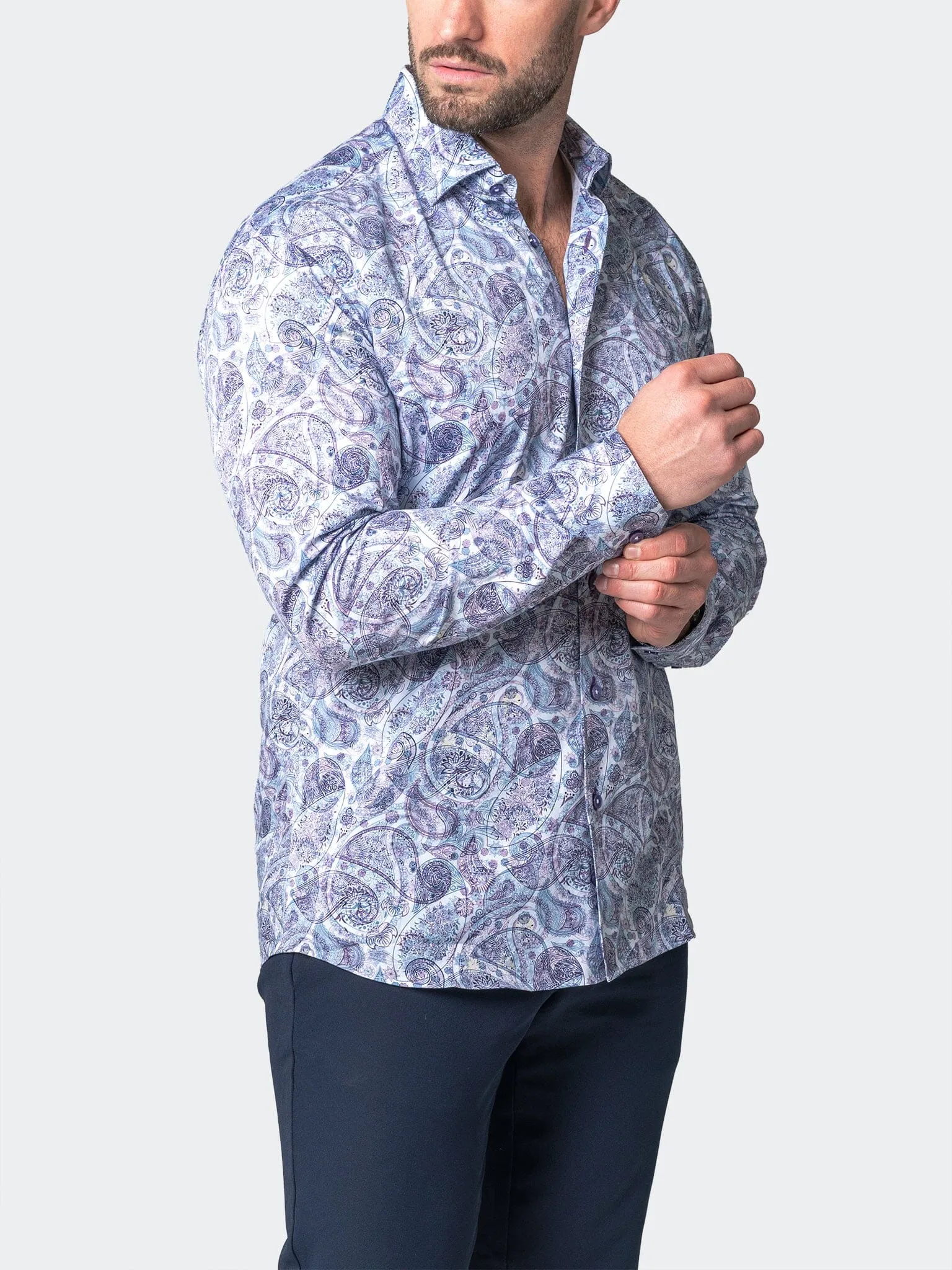 Fibonacci Paisleyflor Blue