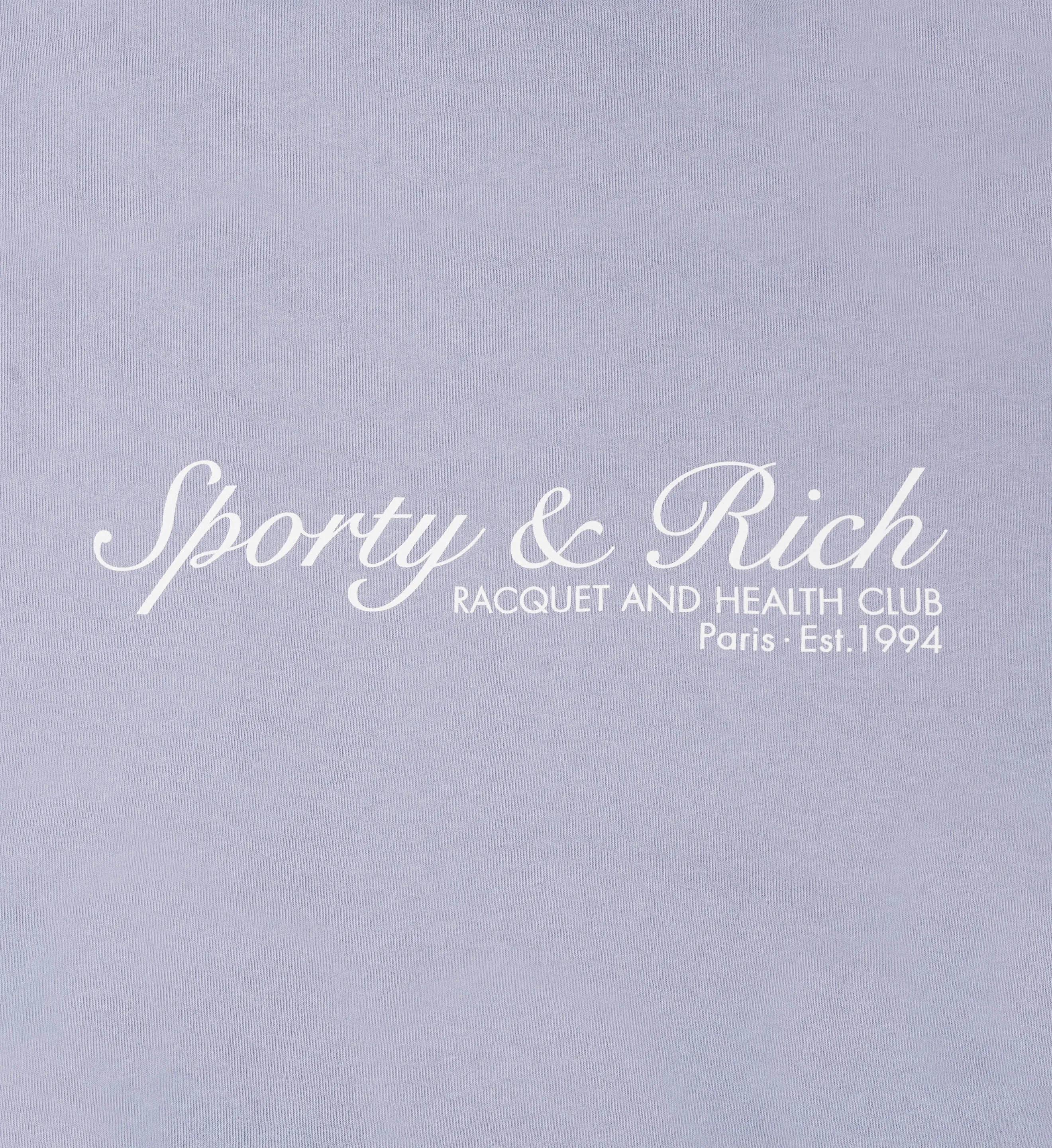 French Sweatpant - Washed Periwinkle/White