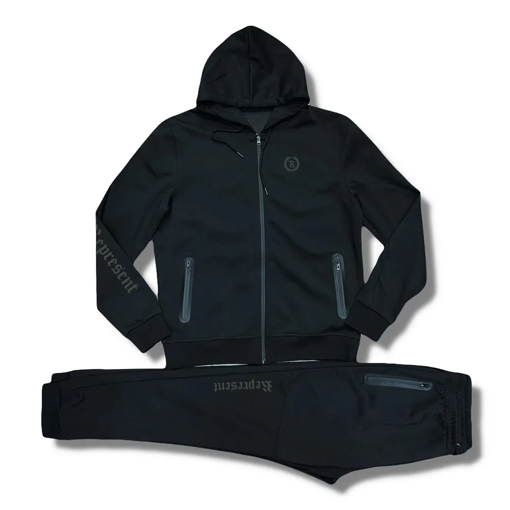 Gang Tech Fleece VER. 2.0 Track Suit [BLACKED OUT] FULL SET