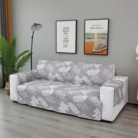 Grey Flora Couch Protector