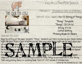 Helpful Heifer Things On A String