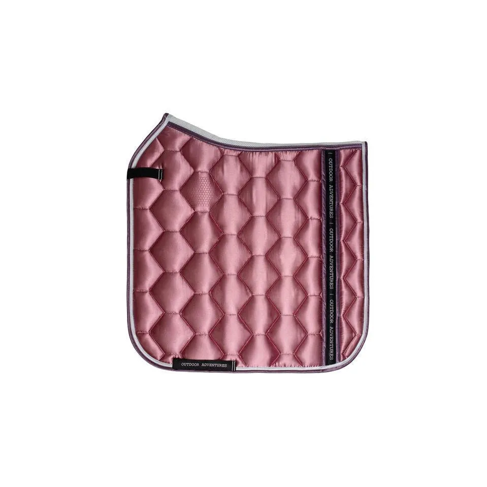 Honeycomb Quilted Satin Saddle Pad - Dressage