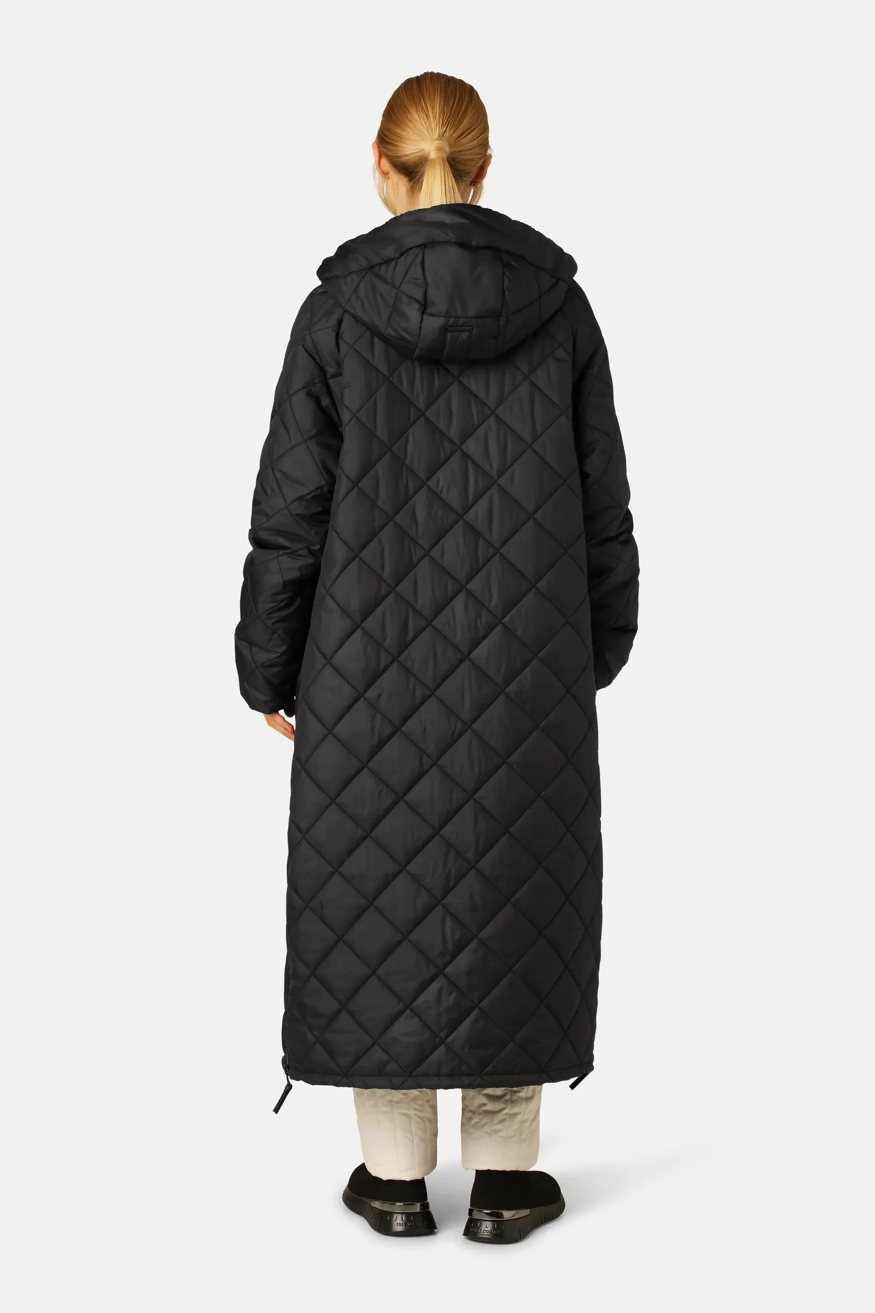 Ilse Jacobsen Aerial Padded Long Coat Black