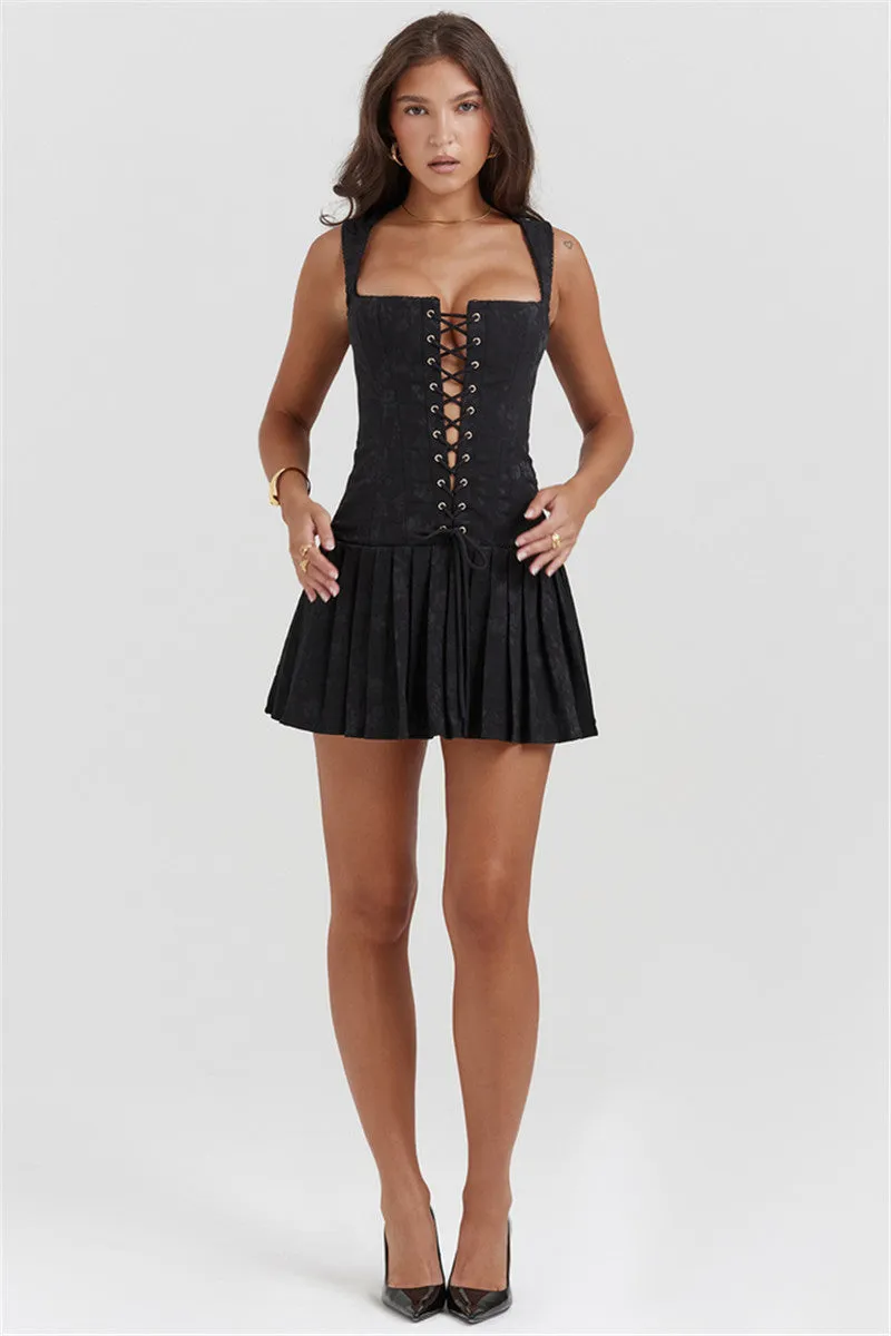 Jane Bandage Hollow Out Backless Sexy Mini Dress