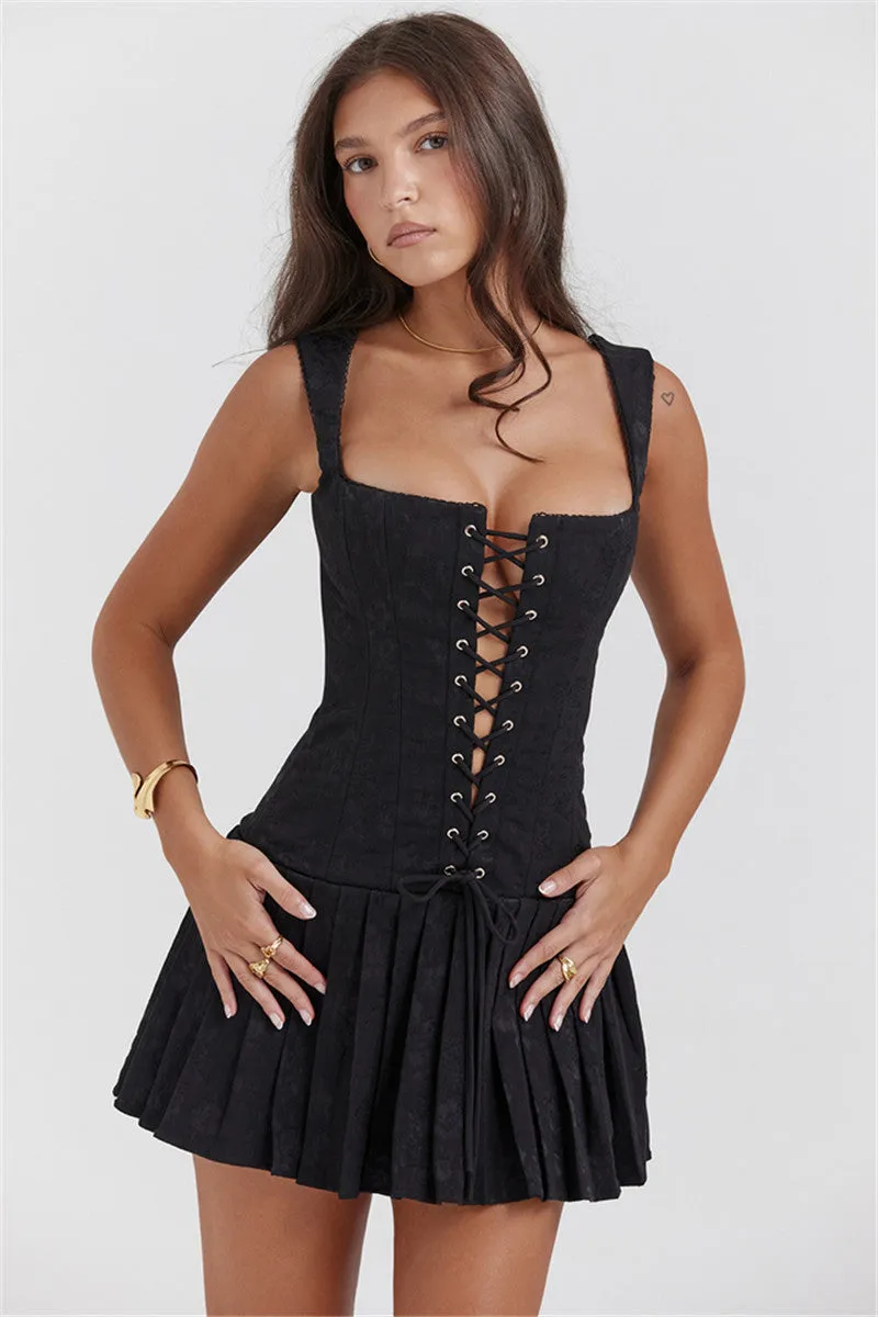 Jane Bandage Hollow Out Backless Sexy Mini Dress